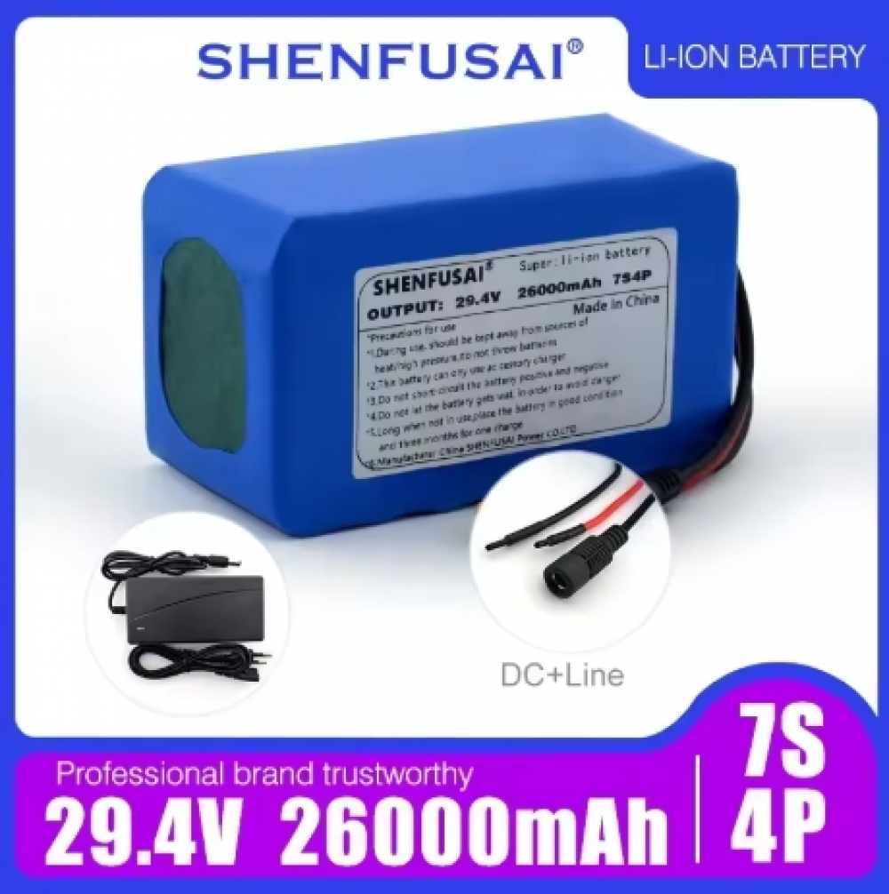 7S4P 24V 26ah Li-lon battery pack for electric motorcycles scooters toys BMS - Picture 10 of 13