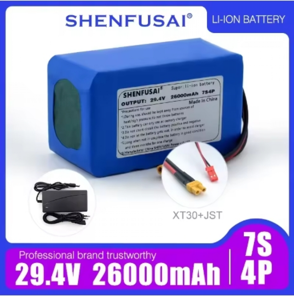 7S4P 24V 26ah Li-lon battery pack for electric motorcycles scooters toys BMS - Picture 11 of 13
