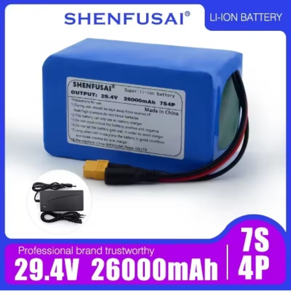 7S4P 24V 26ah Li-lon battery pack for electric motorcycles scooters toys BMS - Picture 7 of 13