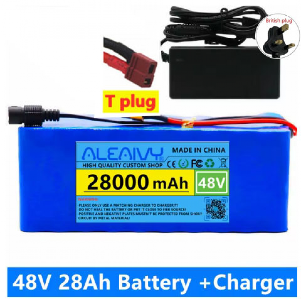 Batería Li-lon 48V 28Ah 1000w para 54.6v para bicicleta eléctrica scooter - Imagen 14 de 15