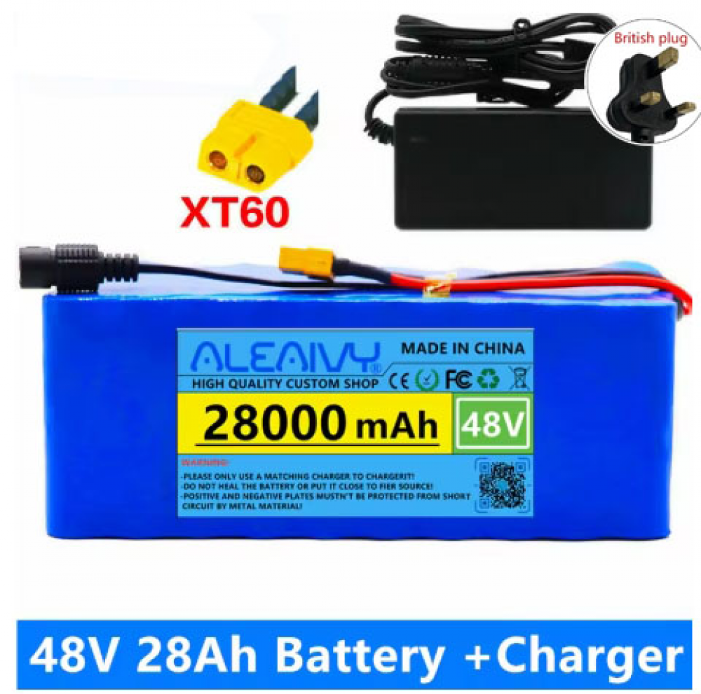 Batería Li-lon 48V 28Ah 1000w para 54.6v para bicicleta eléctrica scooter - Imagen 15 de 15