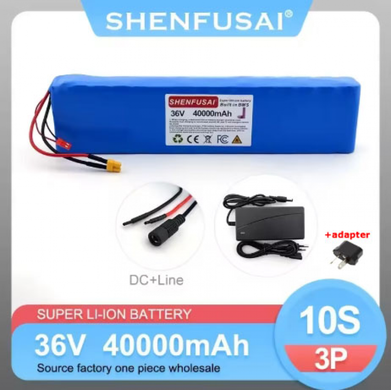 New 10S3P Li-lon Battery 36V 40000 mAh Multiple plug models with+42V2A charger - Picture 22 of 24