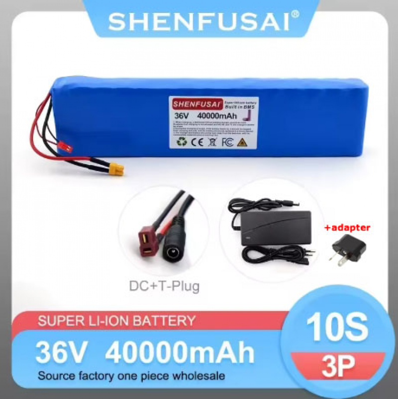 New 10S3P Li-lon Battery 36V 40000 mAh Multiple plug models with+42V2A charger - Picture 19 of 24