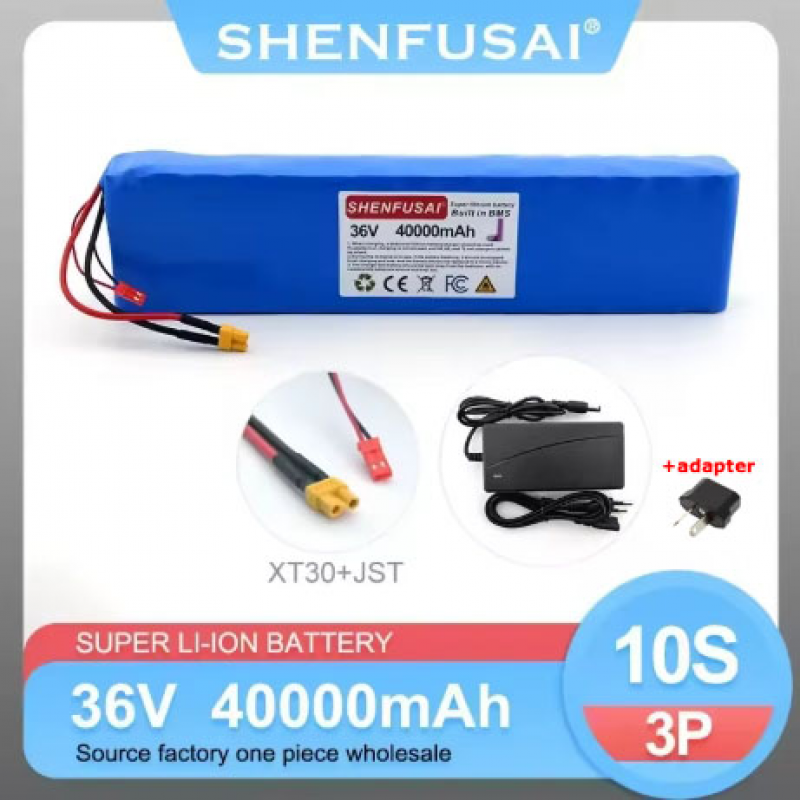 New 10S3P Li-lon Battery 36V 40000 mAh Multiple plug models with+42V2A charger - Picture 24 of 24