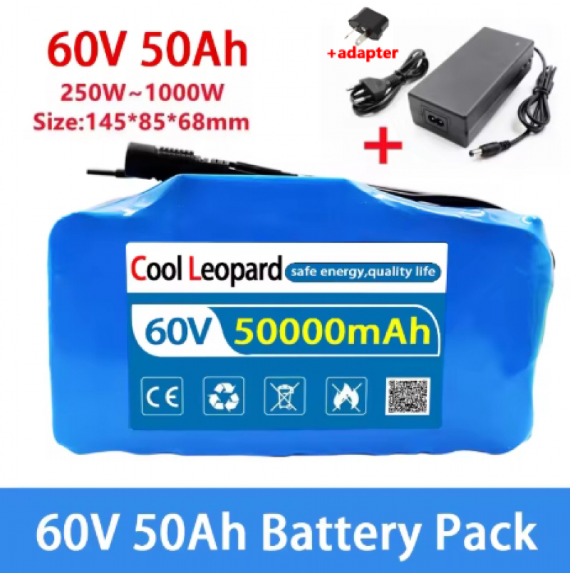 60V 16S2P 50Ah Li-ion Rechargeable Battery Pack 67.2V For Ebike Scooter With BMS - Picture 15 of 16