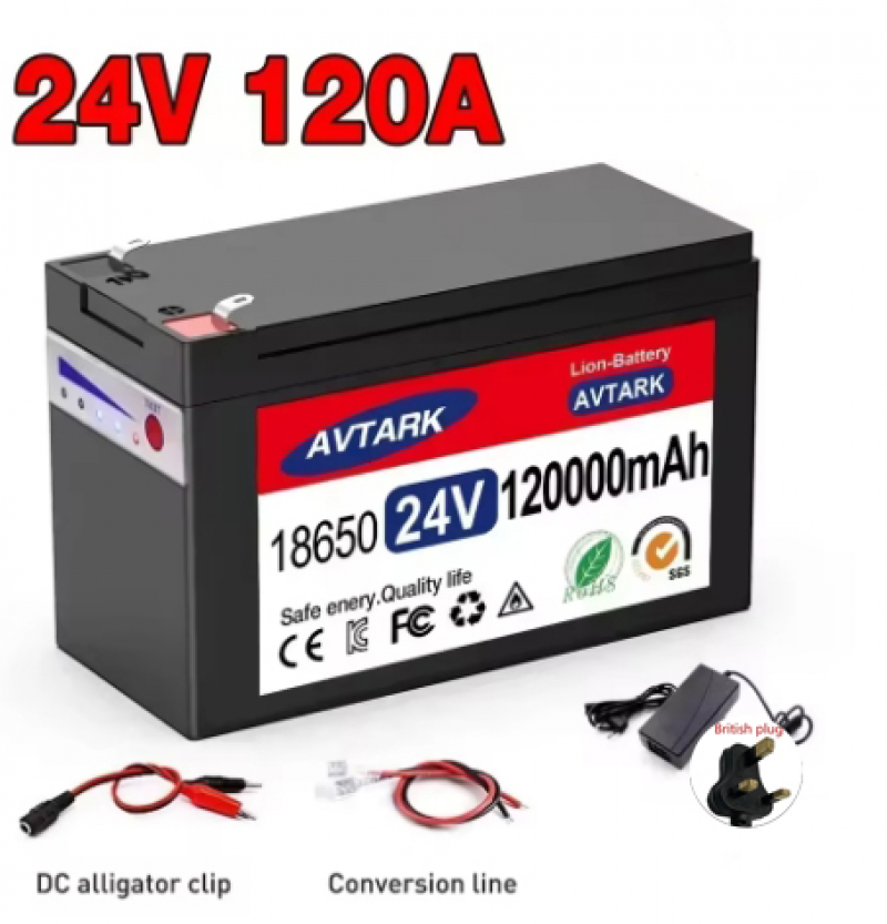 24V LiFePO4 120Ah Battery Pack 120Ah Built-in BMS Wide range of applications - Picture 11 of 13
