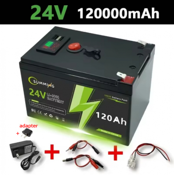 24V 120Ah LiFePO4 Akku für Roller Power Wheels Fischfinder eingebautes BMS - Bild 11 von 11