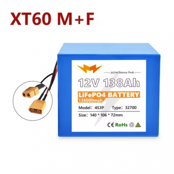 Paquete de baterías 32700 Lifepo4 4S3P 12,8 V 138 Ah con BMS equilibrado 40 A - Imagen 16 de 17