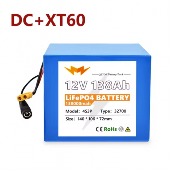 Paquete de baterías 32700 Lifepo4 4S3P 12,8 V 138 Ah con BMS equilibrado 40 A - Imagen 12 de 17