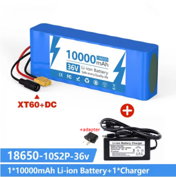 10S2P 36V 10Ah Rechargeable Battery Pack XT60 Charging Plug Batteries - Picture 13 of 14