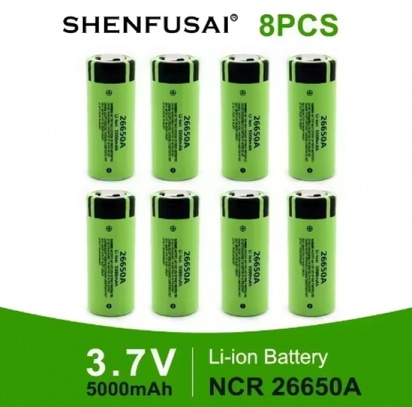 26650A 20A discharge 3.7V 5000mAh rechargeable battery for flashlight LED - Picture 7 of 10