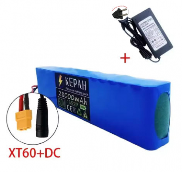 New 16S2P 60V 28Ah Battery Pack with Large Capacity Batteries +Charger Plug - Imagen 12 de 12