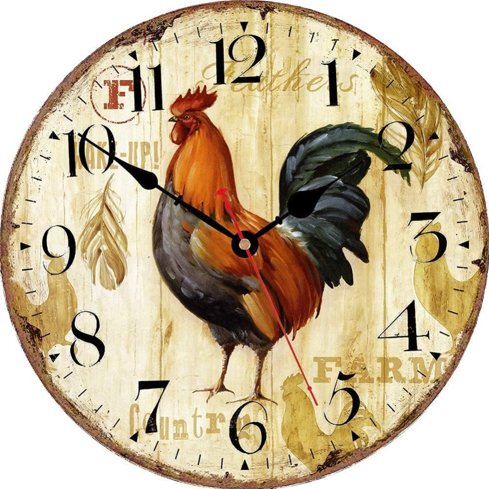 Vintage Wooden Wall Clock