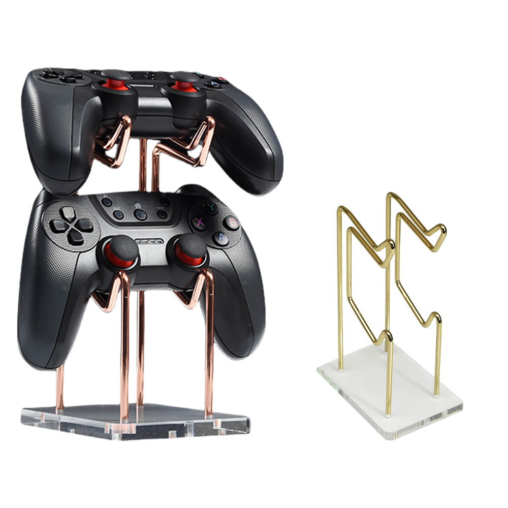 thumbnail image 1 of Soporte universal metálico para mandos de videojuegos y auriculares - Compatible con PlayStation, Xbox, Nintendo y accesorios para PC, 1 of 9