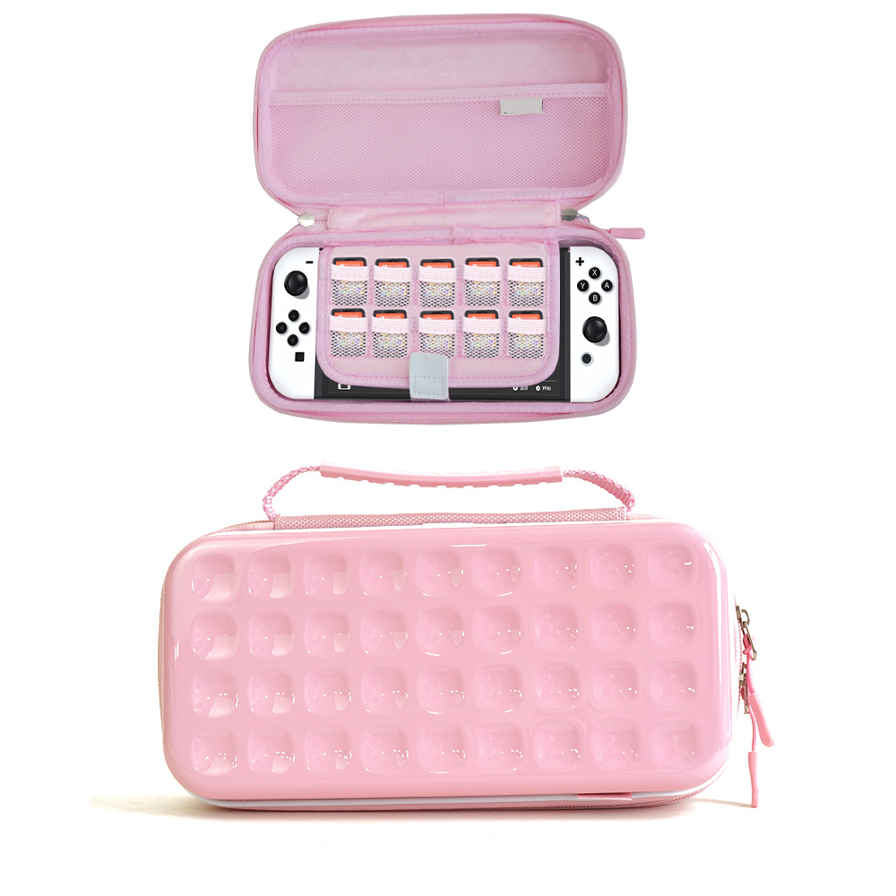 Funda protectora rígida para Nintendo Switch modelo OLED - Bolsa de transporte portátil con estuche resistente compatible con la consola NS Switch