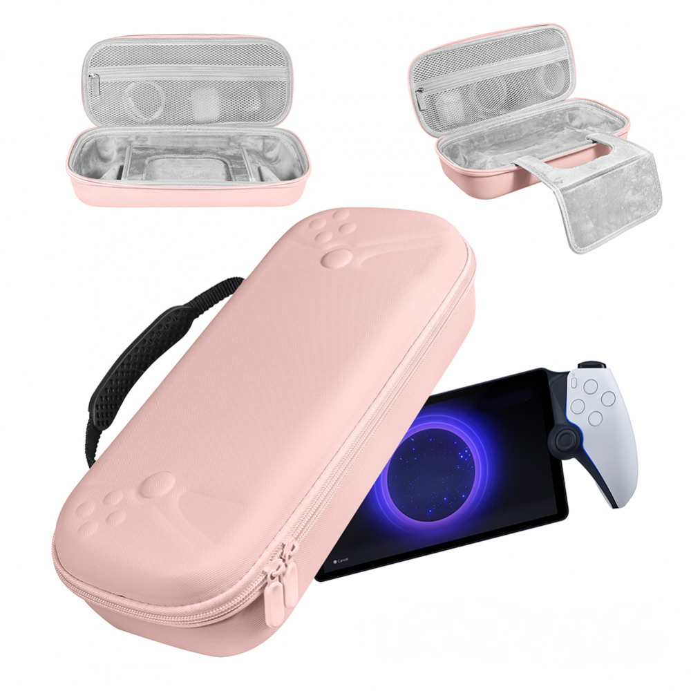 thumbnail image 1 of Compatible con PlayStation Portal Funda protectora de cuero sintético para viajes Bolsa de transporte a prueba de golpes y arañazos para consola portátil, 1 of 7
