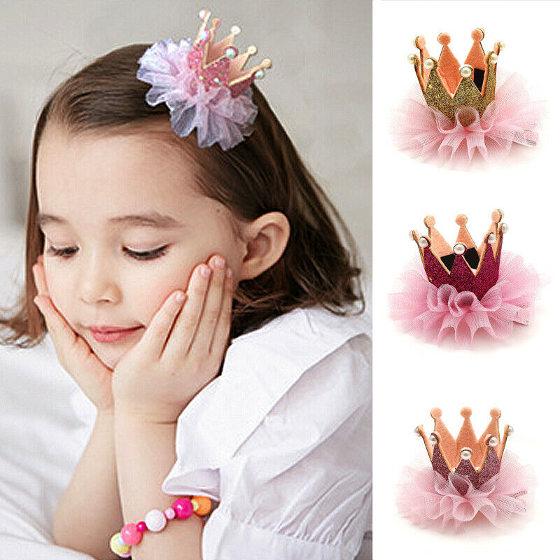 Child//Baby//Girl//Princess Birthday Party Crown Headband Hair Clip Hair Decor AU