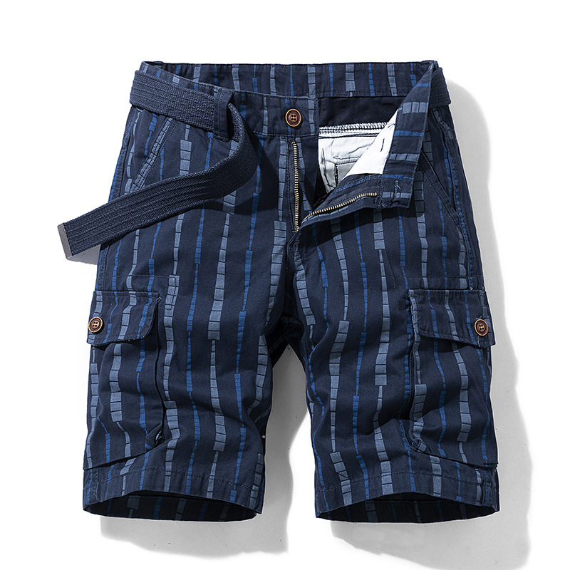 Pantaloncini da uomo comodi elasticizzati sportivi cotone casual pantaloncini da passeggio pantaloni - Foto 17 di 20