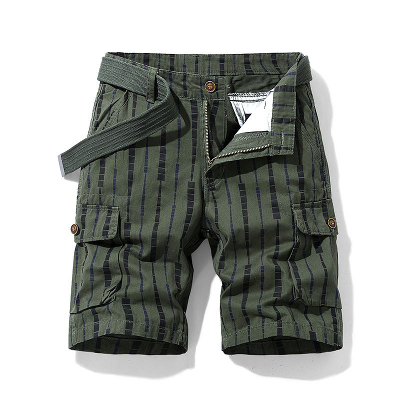 Pantaloncini da uomo comodi elasticizzati sportivi cotone casual pantaloncini da passeggio pantaloni - Foto 18 di 20