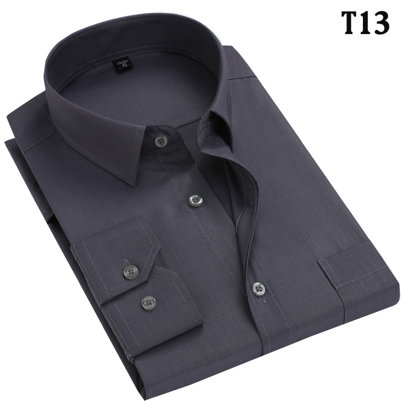New Men's Dress Shirts Long Sleeves Formal Business Work Casual Shirts Tops - Picture 16 of 20