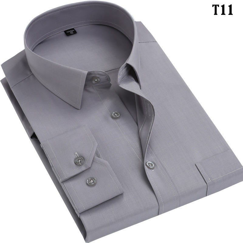 New Men's Dress Shirts Long Sleeves Formal Business Work Casual Shirts Tops - Picture 12 of 20