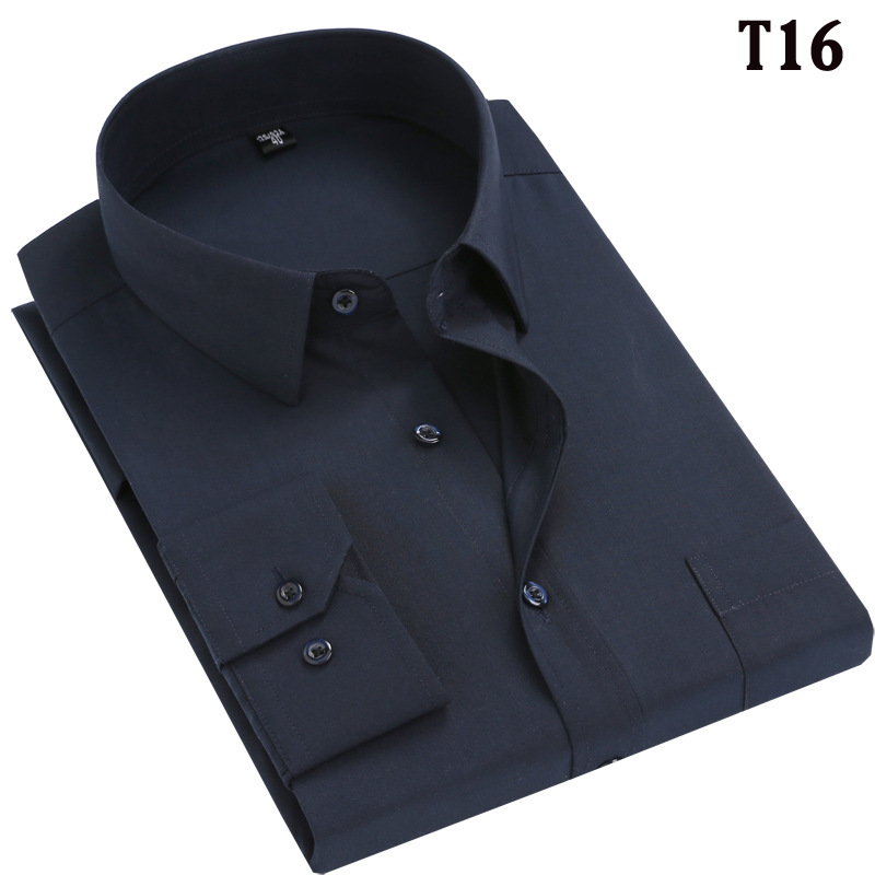 New Men's Dress Shirts Long Sleeves Formal Business Work Casual Shirts Tops - Picture 17 of 20