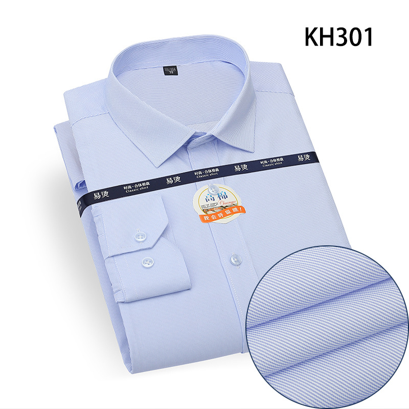 Herren Kleid Shirts Formell Geschäft Langarm Eisenfrei Kariert Freizeit Shirts Top - Bild 19 von 28