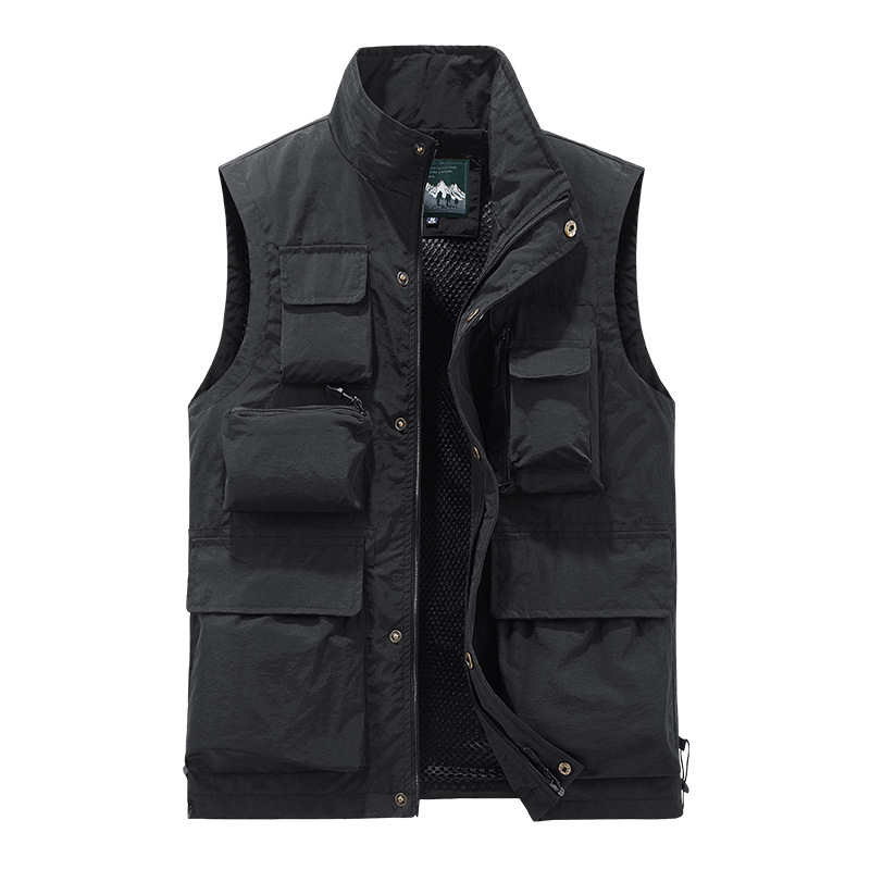 Mens Vest Waistcoat Utility Multi-Pocket Fishing Vest Sports Workwear Fisherman - Picture 22 of 24