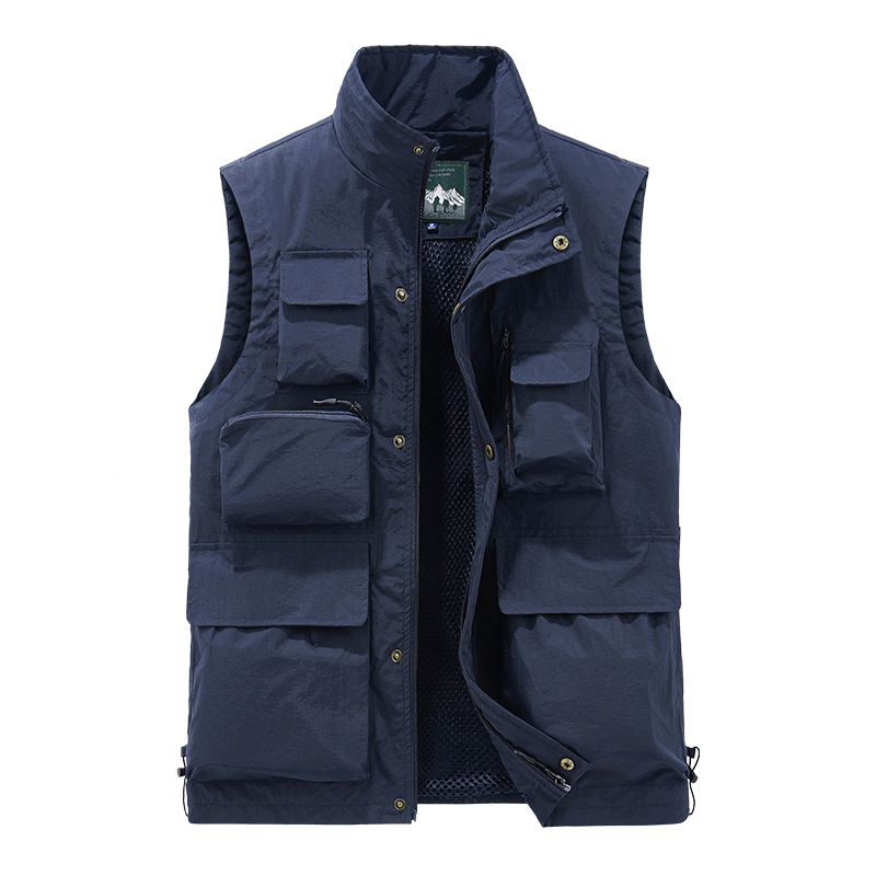 Mens Vest Waistcoat Utility Multi-Pocket Fishing Vest Sports Workwear Fisherman - Picture 23 of 24