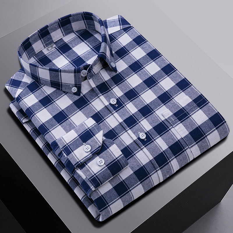 Mens Oxford Shirts Formal Business Long Sleeves Cotton Casual Dress Shirts Tops - Picture 8 of 13