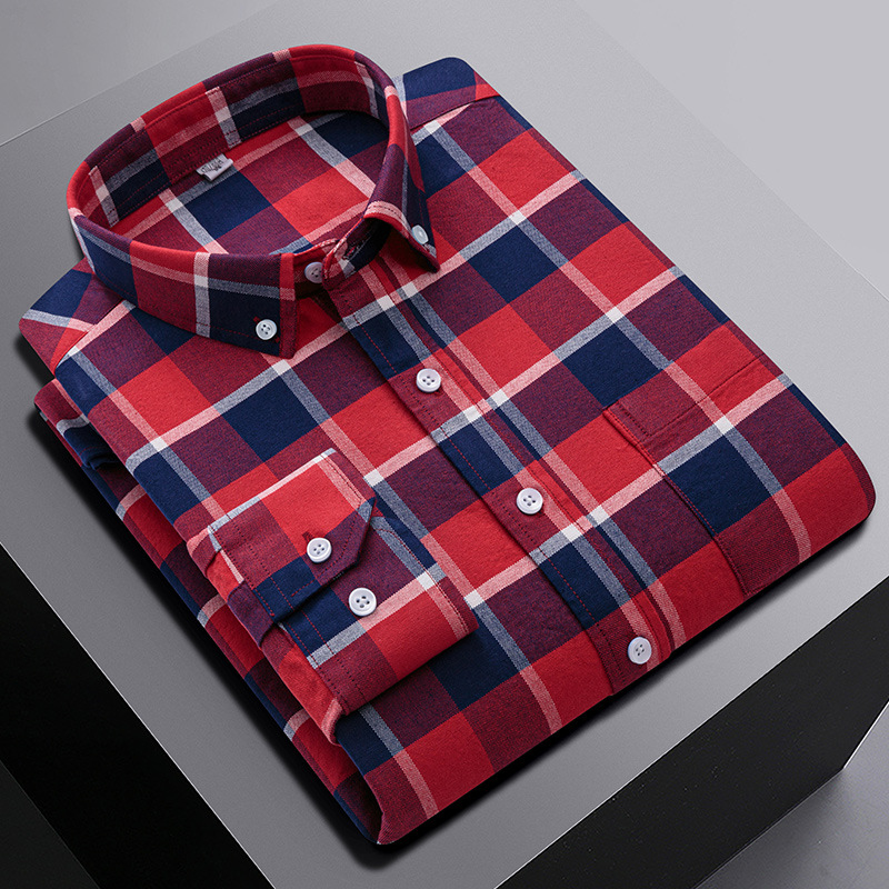 Mens Oxford Shirts Formal Business Long Sleeves Cotton Casual Dress Shirts Tops - Picture 13 of 13