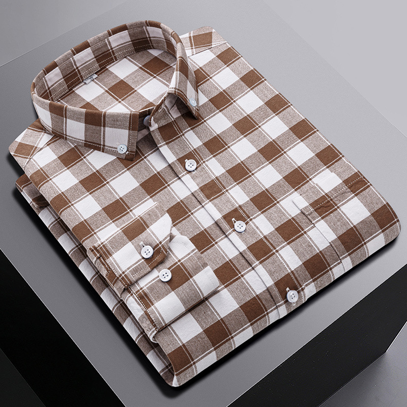 Mens Oxford Shirts Formal Business Long Sleeves Cotton Casual Dress Shirts Tops - Picture 9 of 13