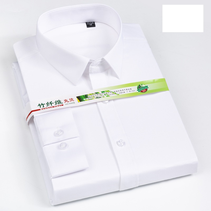 Mens Dress Shirts Formal Business Long Sleeves Bamboo Non Iron Casual Shirts Top - Picture 7 of 10