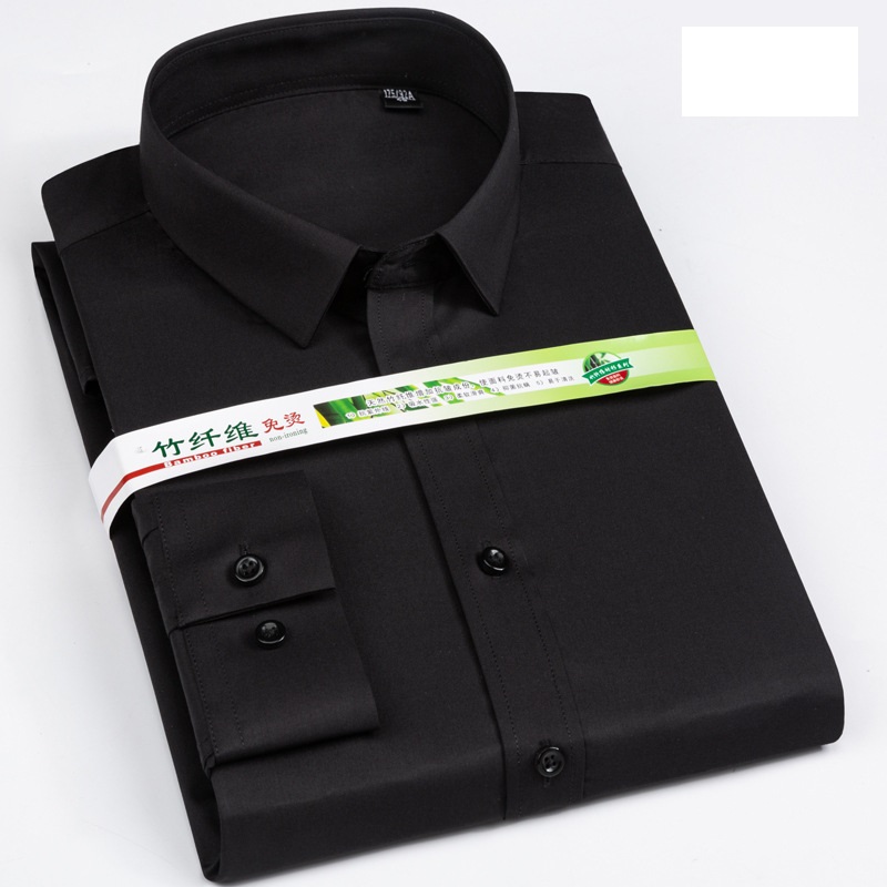 Mens Dress Shirts Formal Business Long Sleeves Bamboo Non Iron Casual Shirts Top - Picture 8 of 10