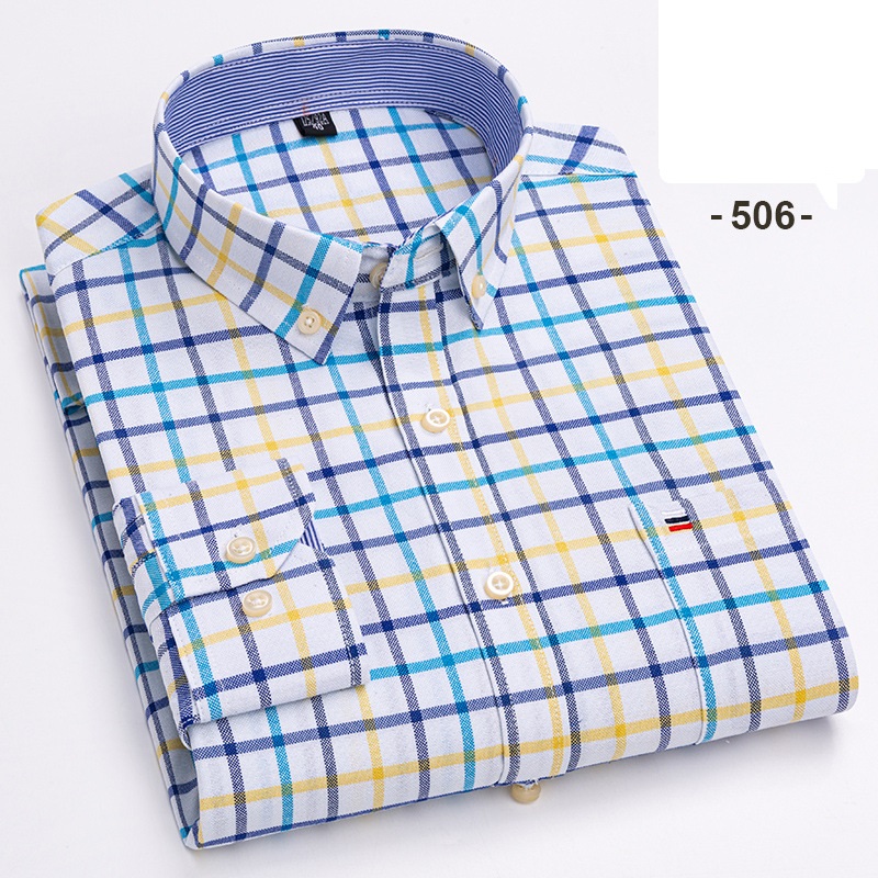 Mens Oxford Shirts Formal Business Long Sleeves Cotton Casual Dress Shirts Tops - Picture 31 of 48