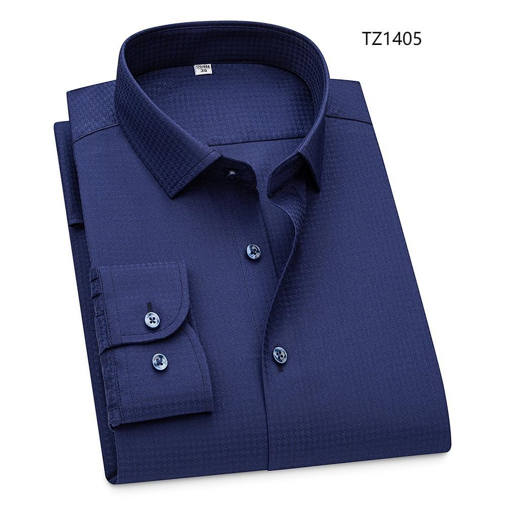 Mens Dress Shirts Formal Business Long Sleeves Bamboo Non Iron