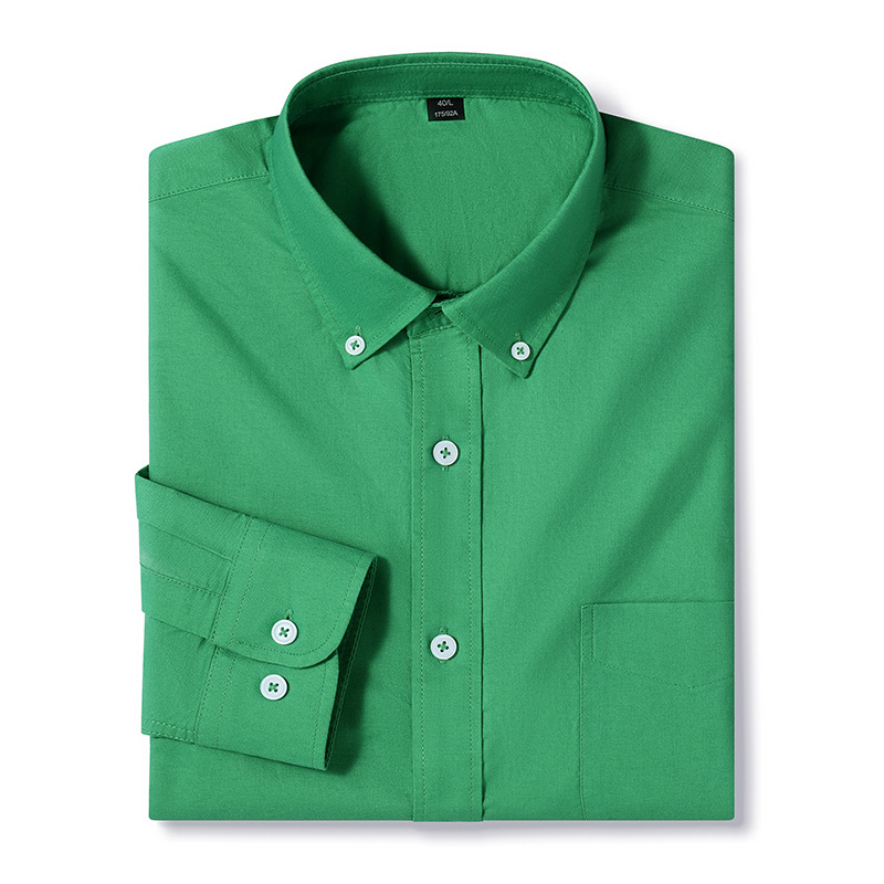 Mens Oxford Shirts Formal Business Long Sleeves Cotton Casual Dress Shirts Tops - Picture 31 of 40