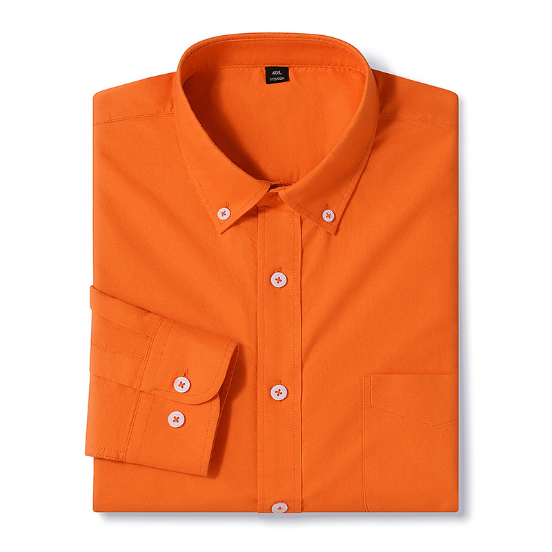 Mens Oxford Shirts Formal Business Long Sleeves Cotton Casual Dress Shirts Tops - Picture 30 of 40