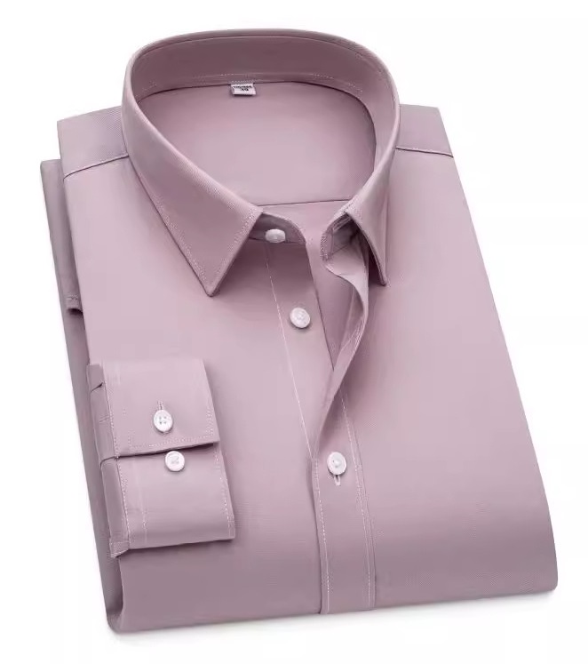 Herren Anzug Modal Hemden Formell Business Langarm Knöpfe Freizeithemden Tops - Bild 16 von 20