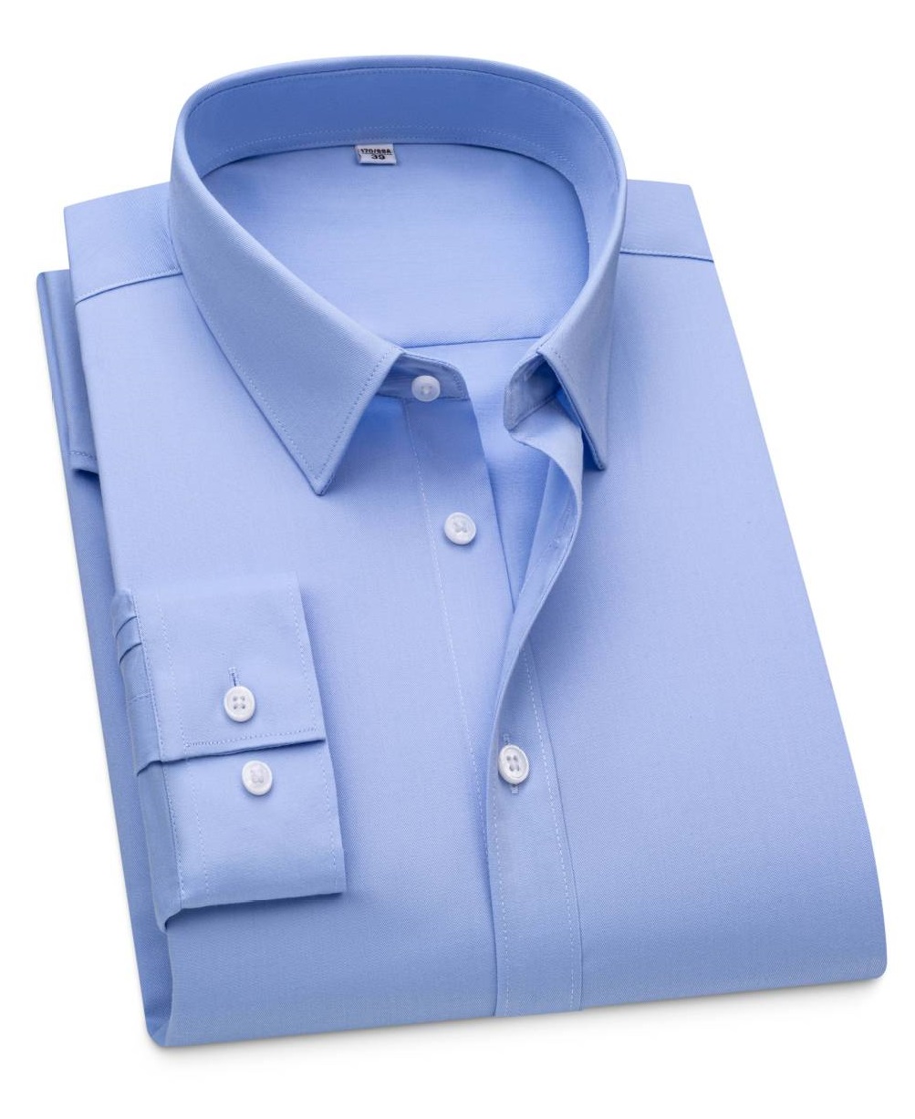 Herren Anzug Modal Hemden Formell Business Langarm Knöpfe Freizeithemden Tops - Bild 14 von 20