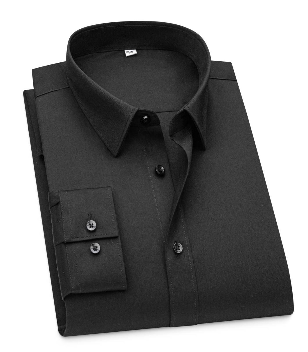 Herren Anzug Modal Hemden Formell Business Langarm Knöpfe Freizeithemden Tops - Bild 15 von 20