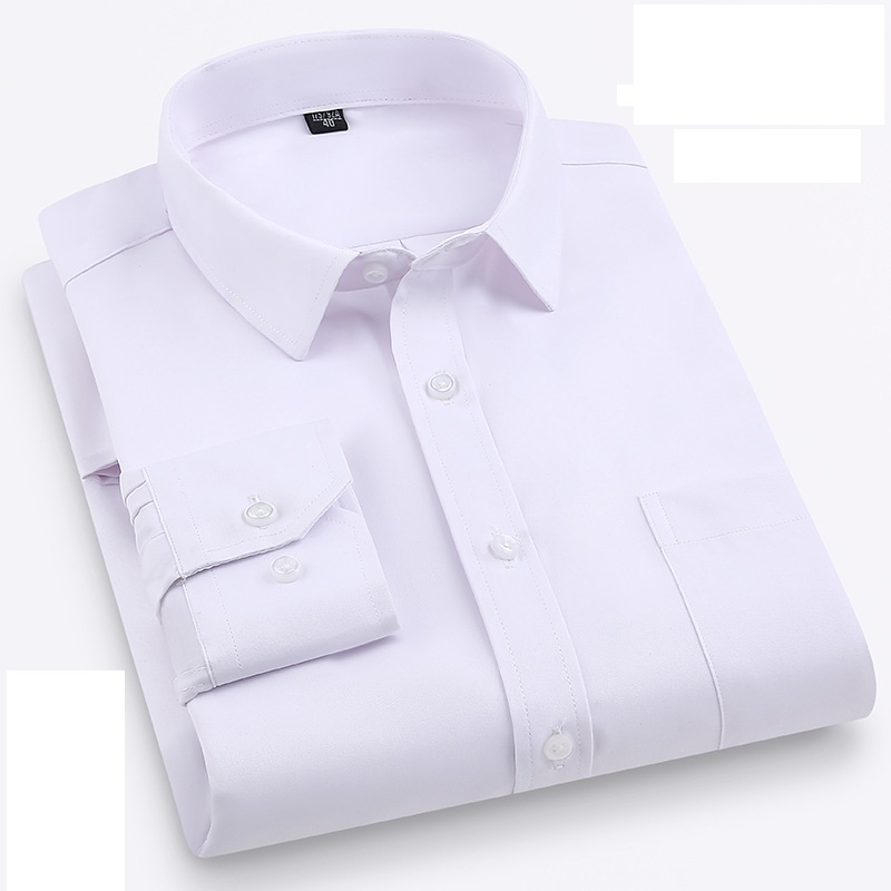 Mens Dress Shirts Long Sleeves Formal Ice-Silk No Iron Elastic Casual Shirts Top - Picture 23 of 34