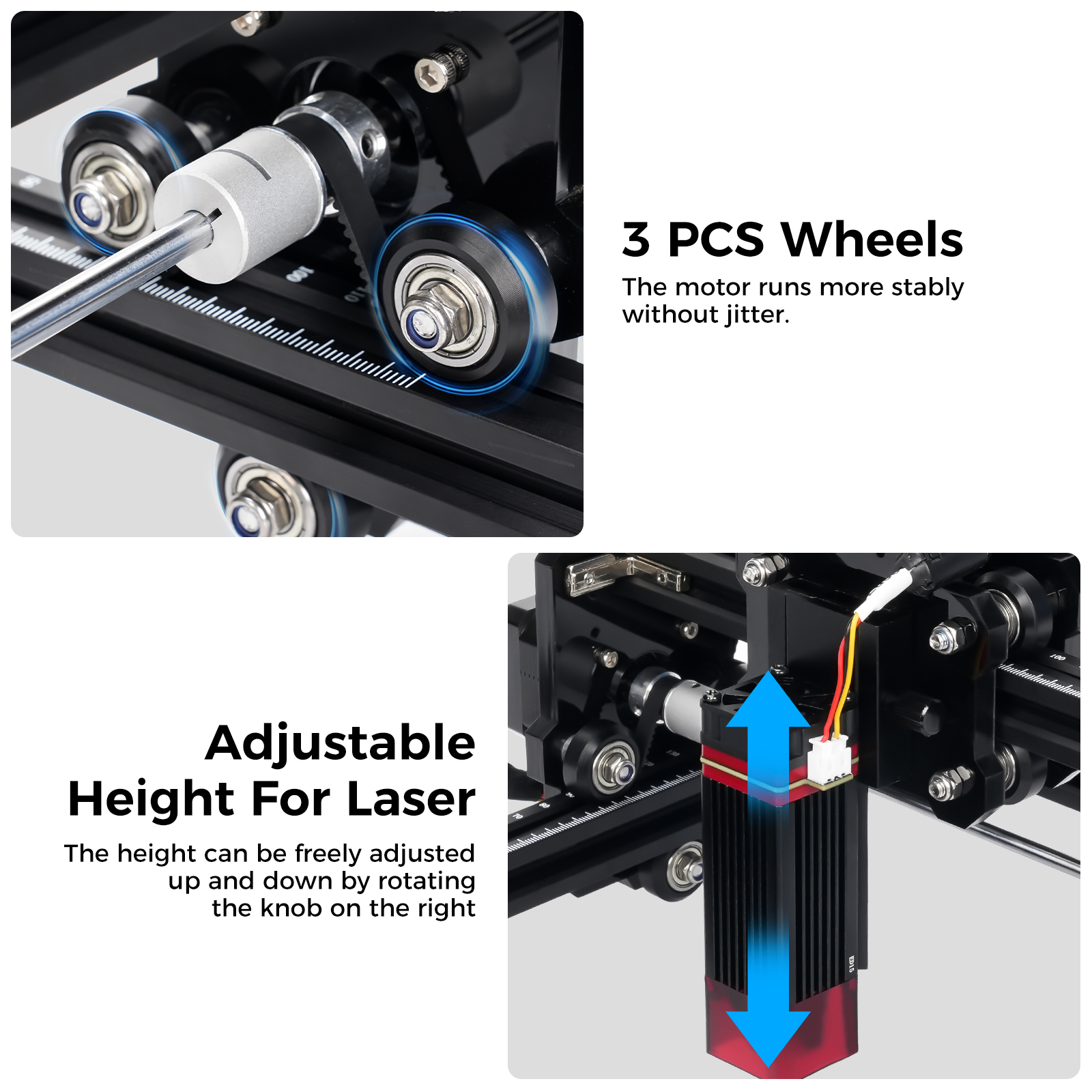 LUNYEE Mini Laser Engraving Machine 2.5W CNC Engraving Working Area 130*130mm