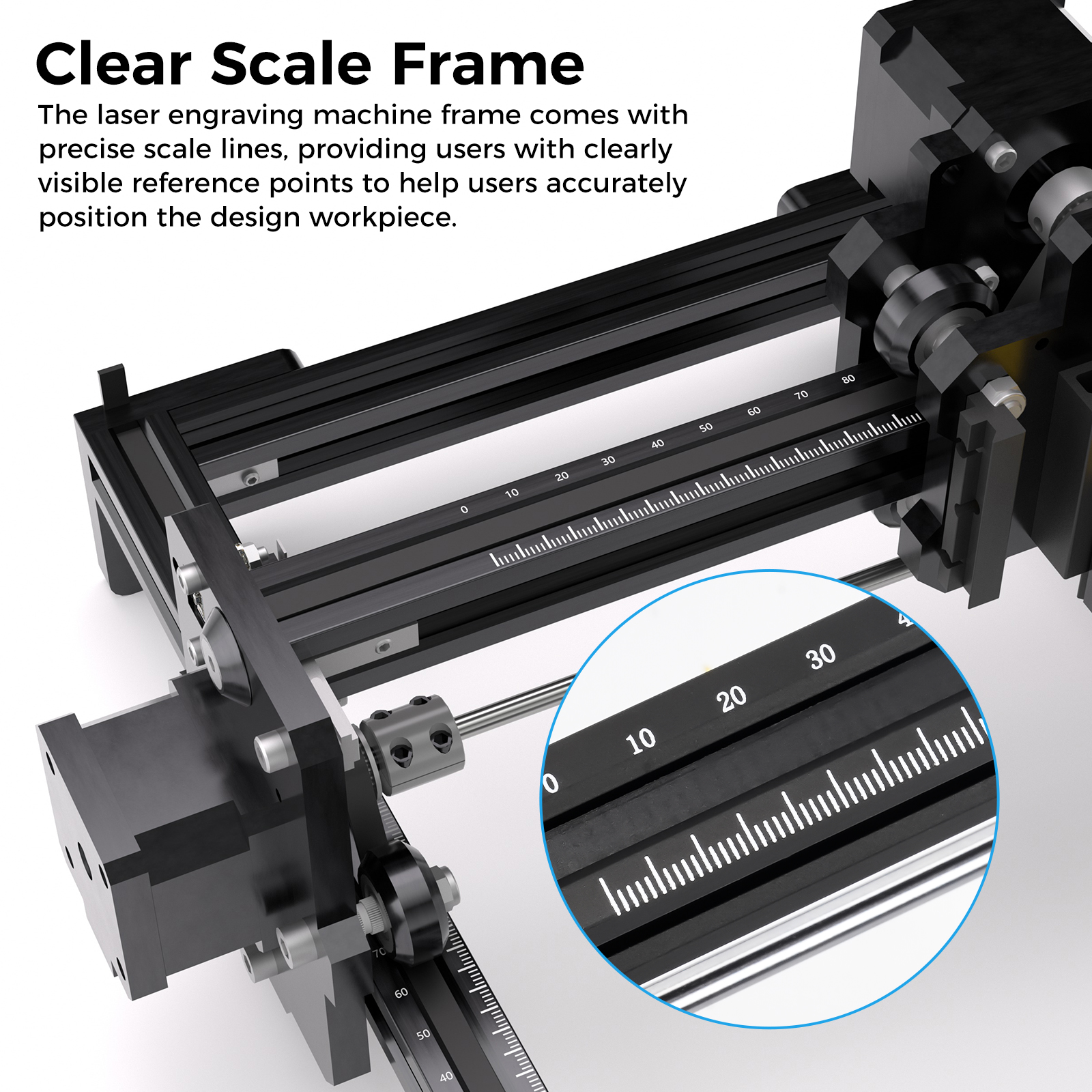 LUNYEE Mini Laser Engraving Machine 2.5W CNC Engraving Working Area 130*130mm