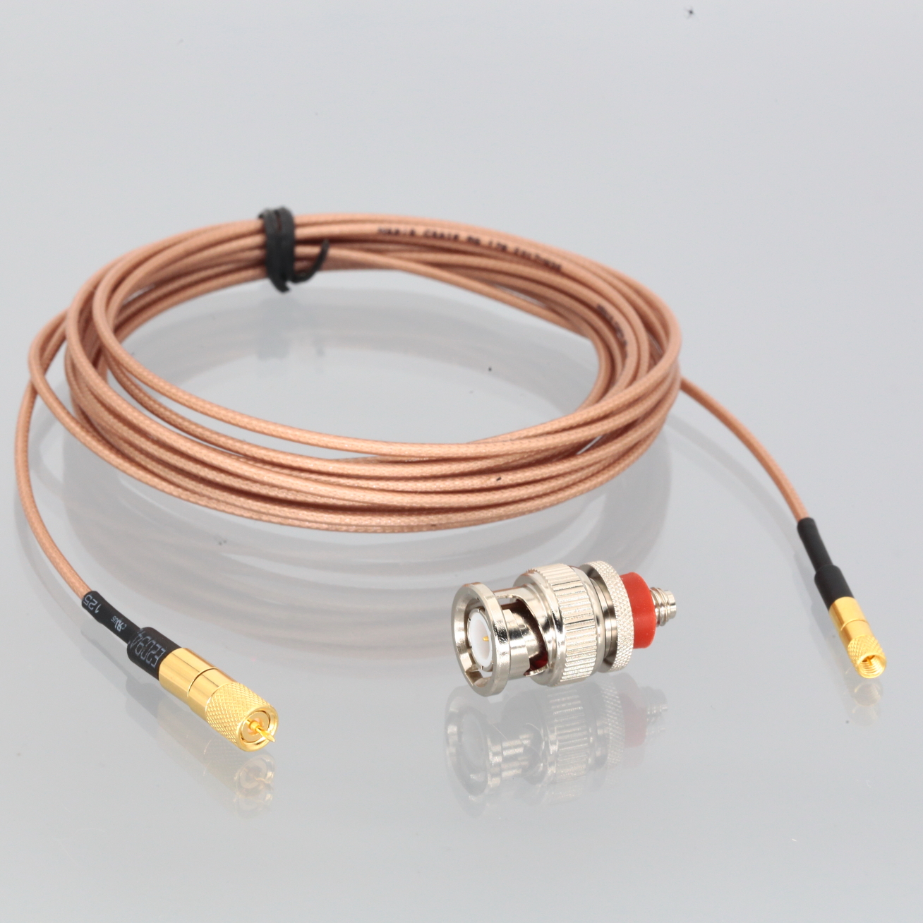 BNC Adapter M3 Microdot 10-32 Locking Spring Accelerometer vibration RG178 Cable
