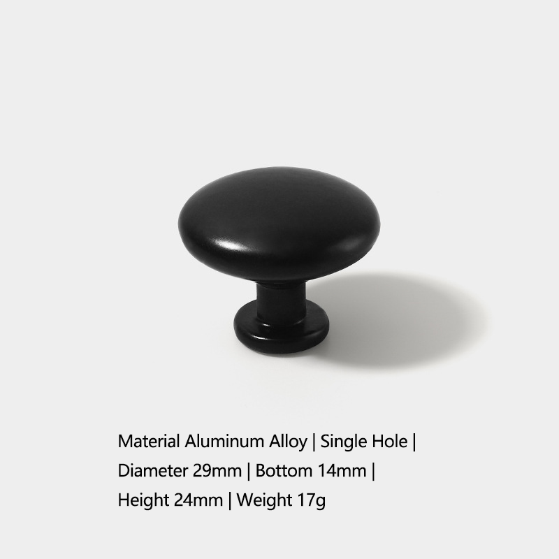 Round Cabinet Knob 1.14″ Single Hole Drawer Pull Aluminum Alloy for Kitchen