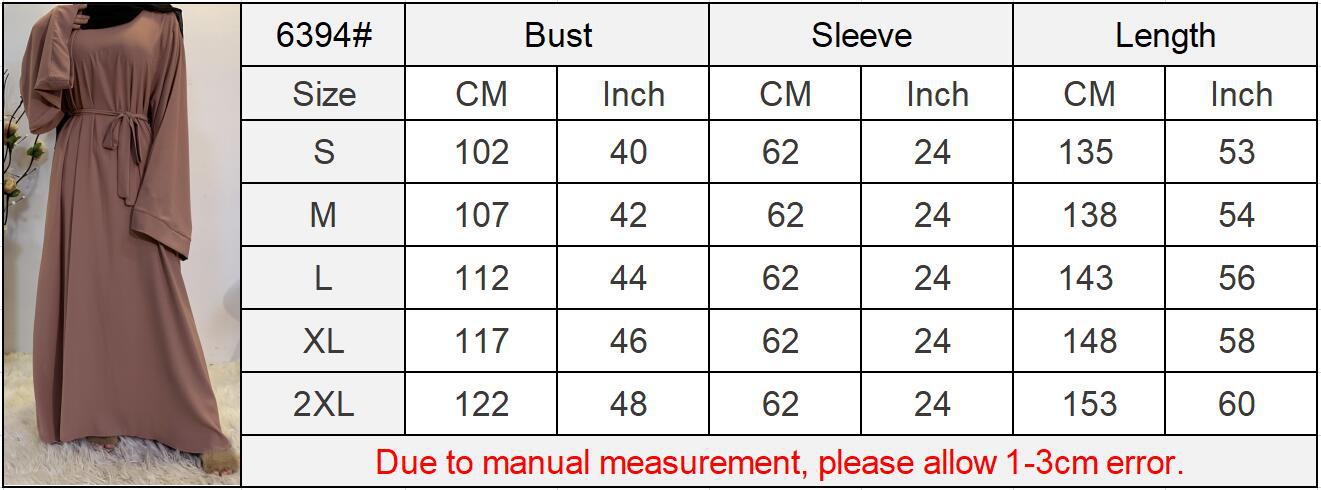 Abaya Solid Color Lace Up Muslim Dress Party Kaftan Robe During