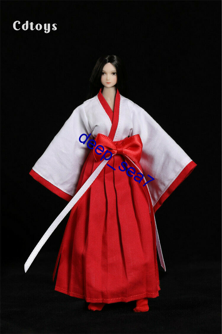 cdtoys 1/12 Miko Kimono Long Dress Clothing F 6