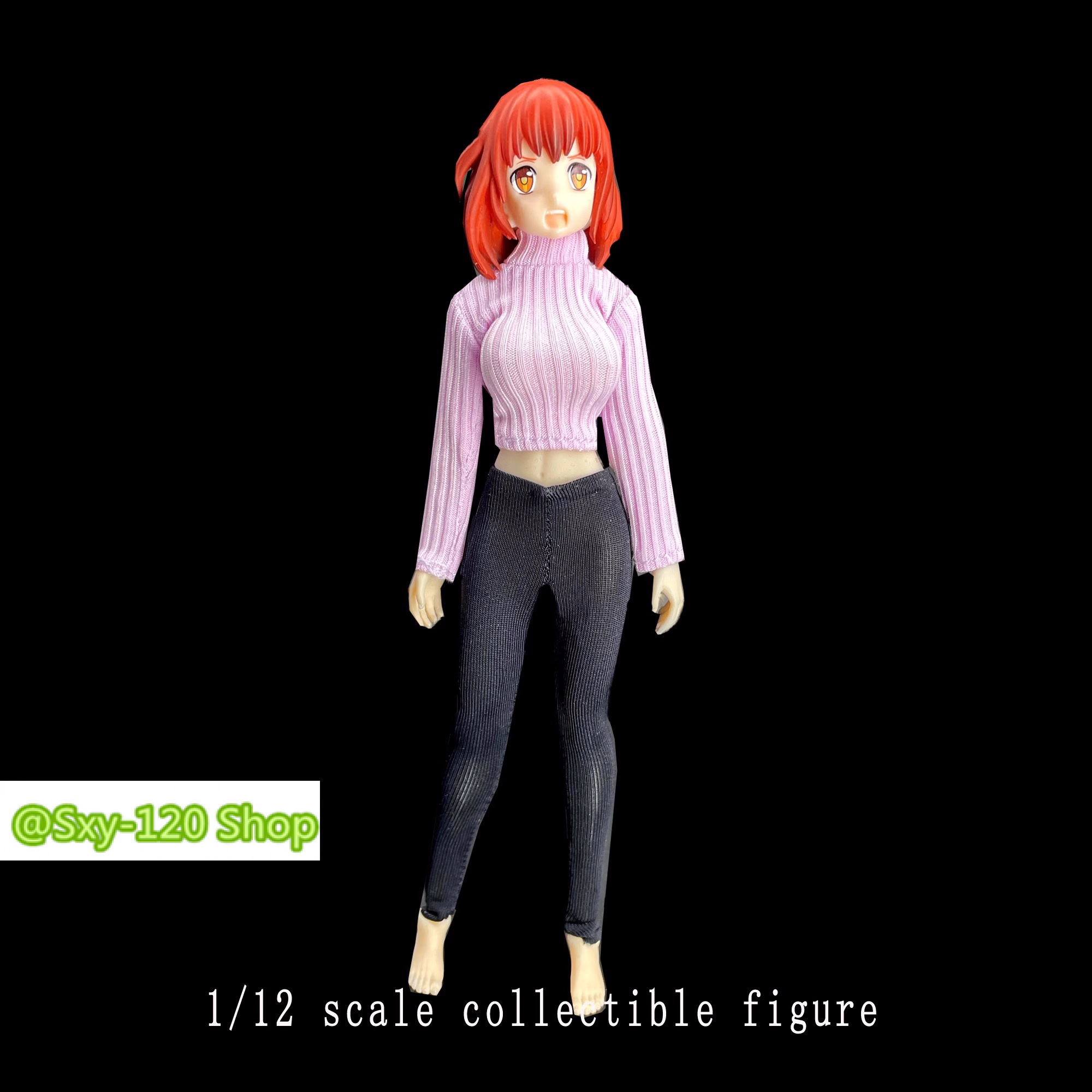 1/12 CJG-1216 Female Pantyhose Pants Trousers Model For 6''SHF TBL Figure Body - Picture 8 of 13