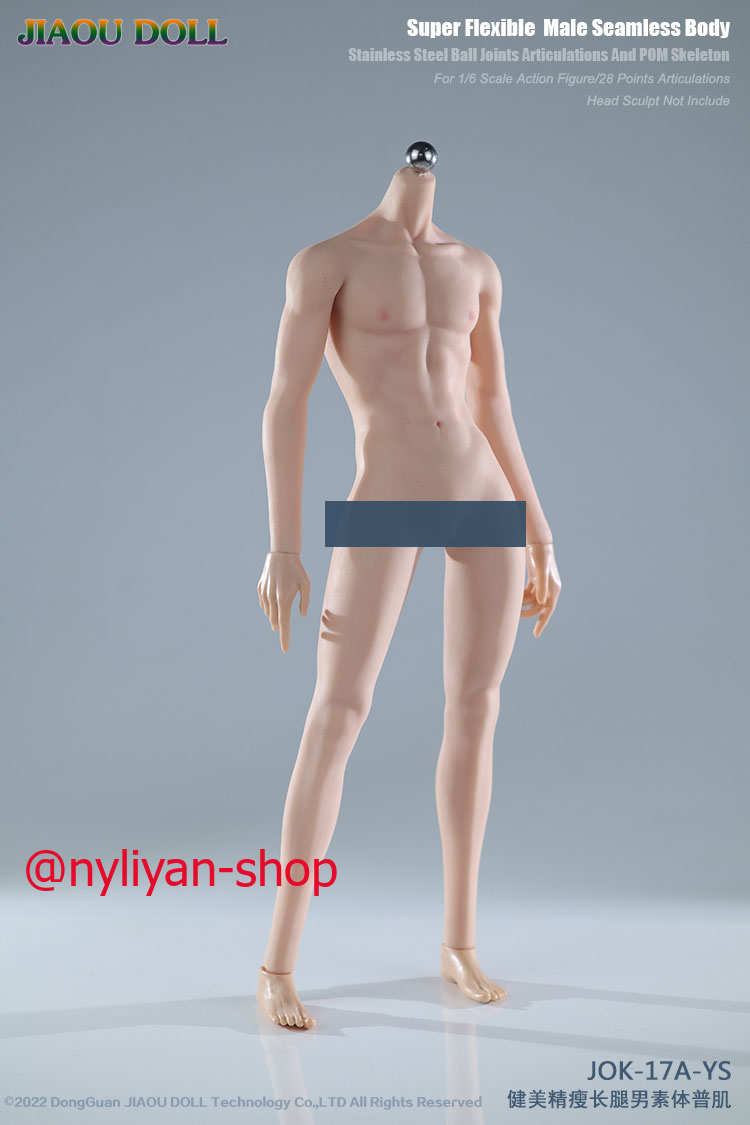 JIAOU DOLL JOK-17A 1/6 superflexible lange Beine nahtlos 12' männliche Körperfigur - Bild 14 von 16